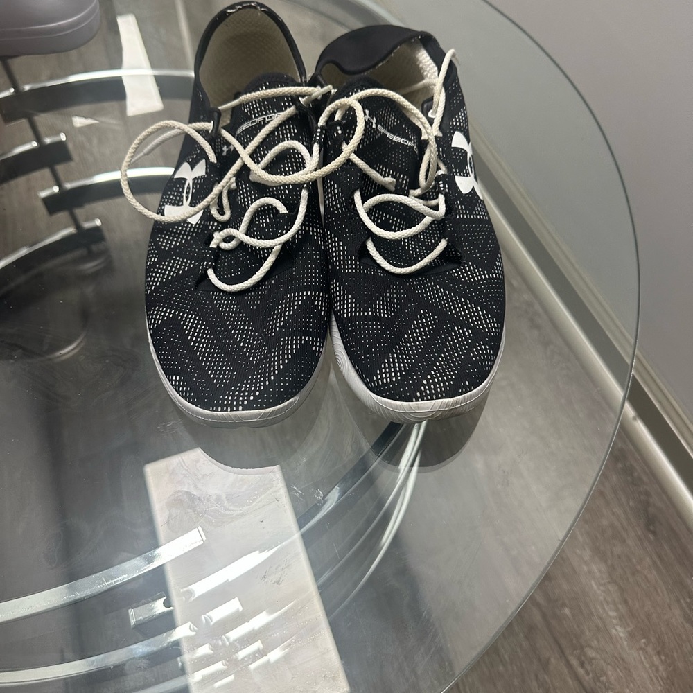Under Armour Black and White Athletic Sneakers